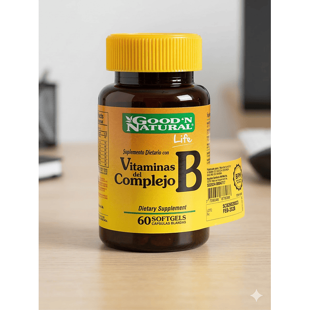 Vitaminas del Complejo B Good Natural Life 60 Softgels 1