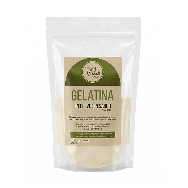 Gelatina Sin Sabor 250g Vid-San