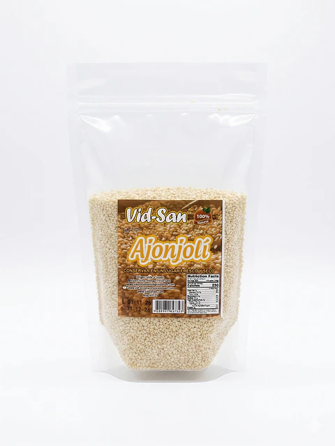 Ajonjoli O Sesamo Natural Descortezado 500G Alimentos Naturales Vida Sana