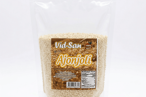 Ajonjoli O Sesamo Natural Descortezado 500G Alimentos Naturales Vida Sana