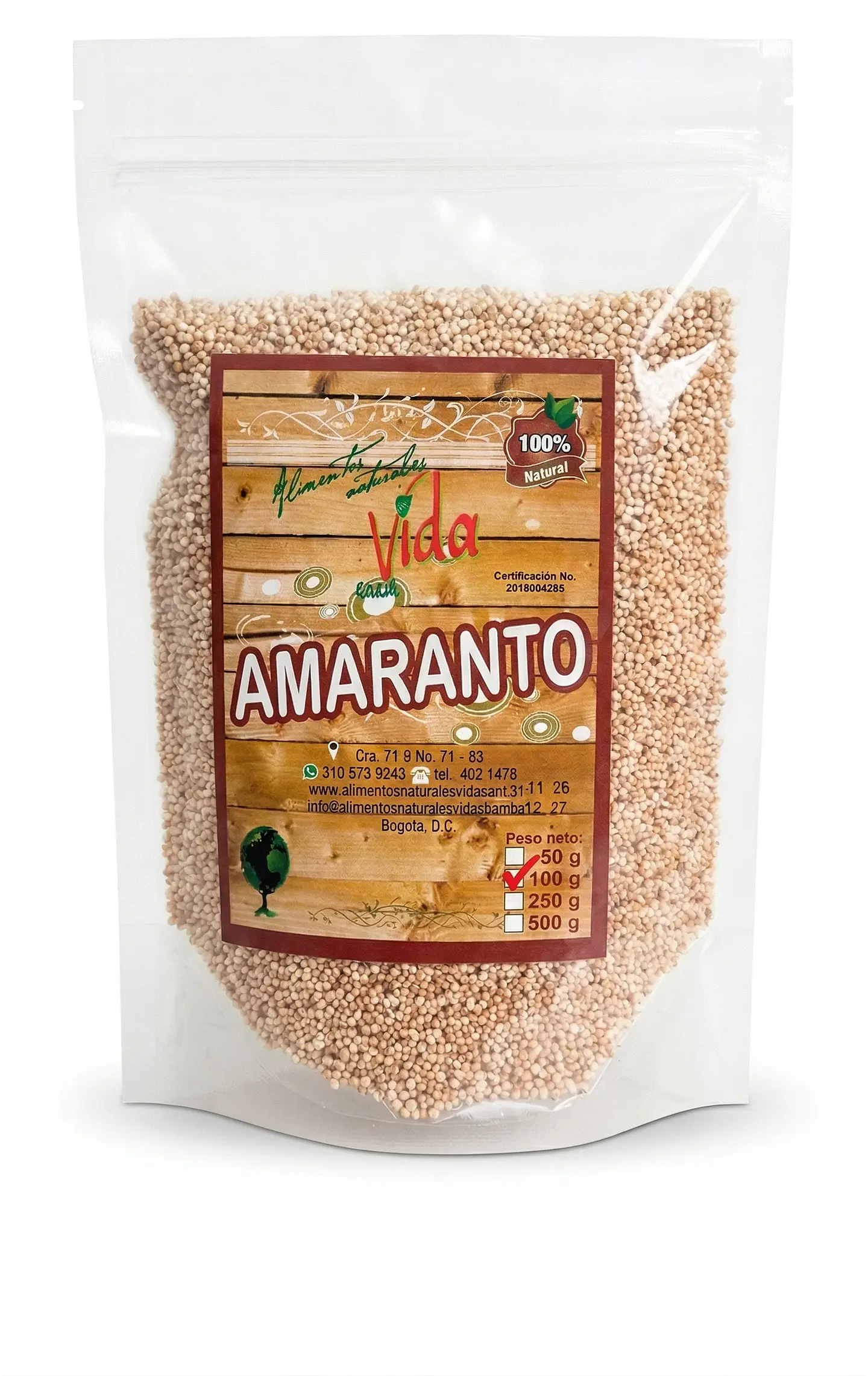 Amaranto Pop 50G Alimentos Naturales Vida Sana 1