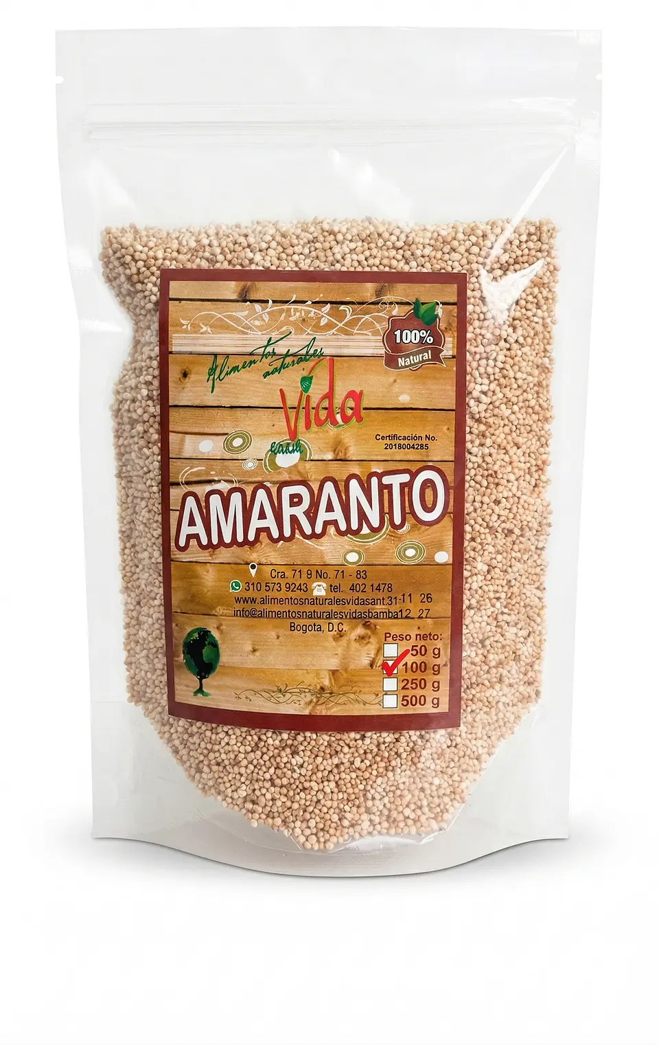 Amaranto Pop 50G Alimentos Naturales Vida Sana 1