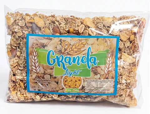 Granola Light 400G Alimentos Naturales Vida Sana