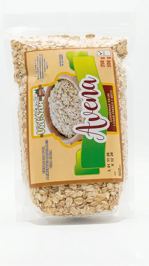 Avena En Hojuelas 250G Alimentos Naturales Vida Sana