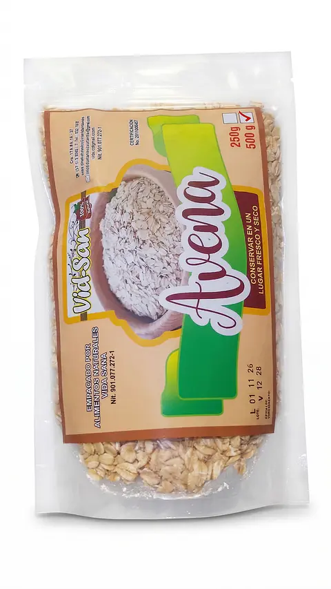 Avena En Hojuelas 500G Alimentos Naturales Vida Sana