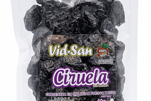 Ciruela Pasa 250G Alimentos Naturales Vida Sana
