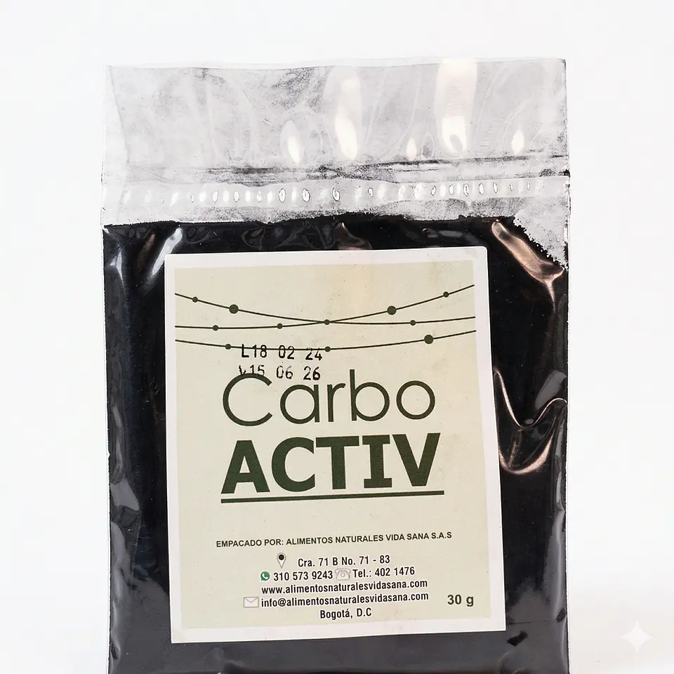 Carbon Activado 30G Sobres Alimentos Naturales Vida Sana 1