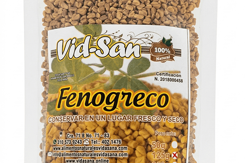 Semillas De Fenogreco 125G Alimentos Naturales Vida Sana
