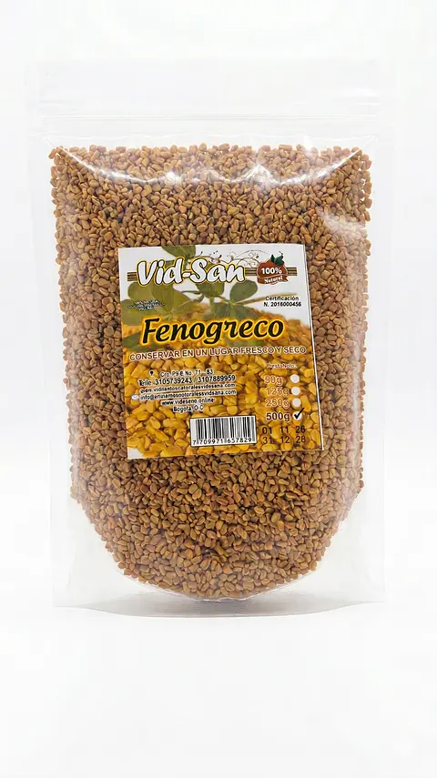 Semillas De Fenogreco 500G Alimentos Naturales Vida Sana