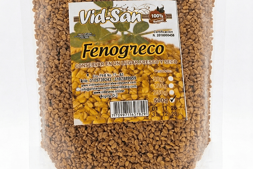 Semillas De Fenogreco 500G Alimentos Naturales Vida Sana