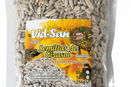 Semillas De Girasol 250G Alimentos Naturales Vida Sana