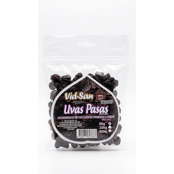 Uvas Pasas 60G Alimentos Naturales Vida Sana