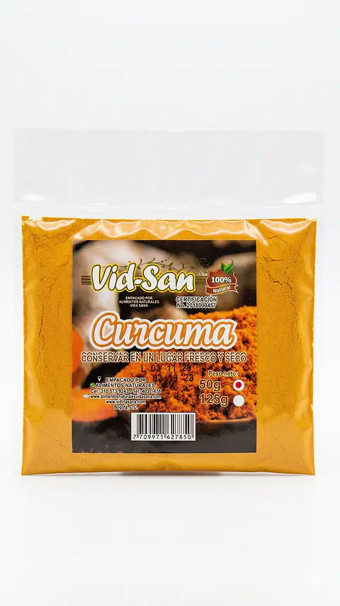 Curcuma 50G Alimentos Naturales Vida Sana