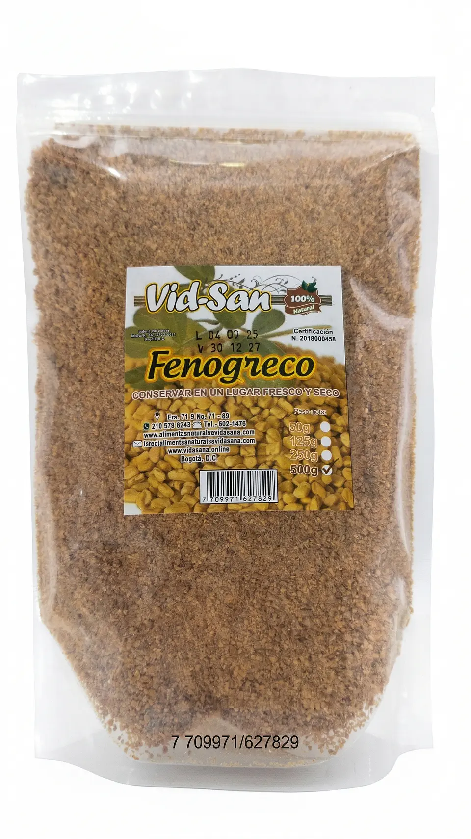 Fenogreco Molido 5000G Alimentos Naturales Vida Sana 1