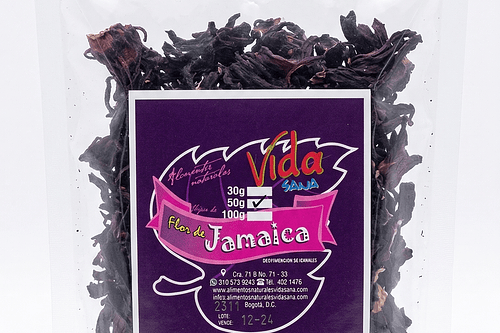 Flor De Jamaica 50G Alimentos Naturales Vida Sana