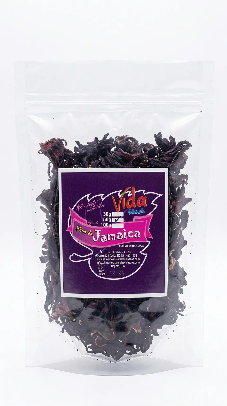 Flor De Jamaica 50G Alimentos Naturales Vida Sana 1