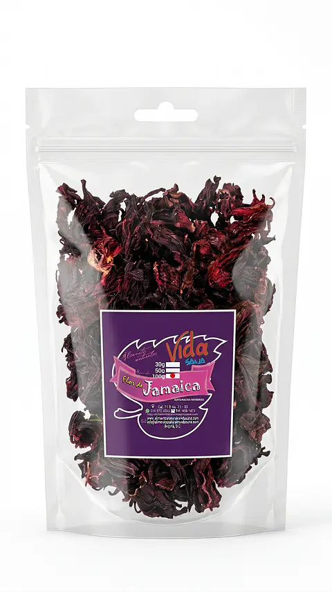 Flor De Jamaica 100G Alimentos Naturales Vida Sana