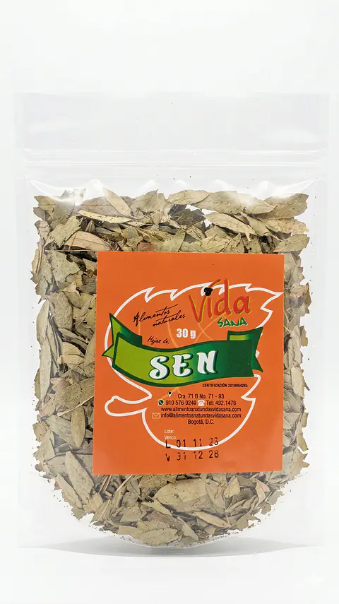 Hojas De Sen 30G Alimentos Naturales Vida Sana