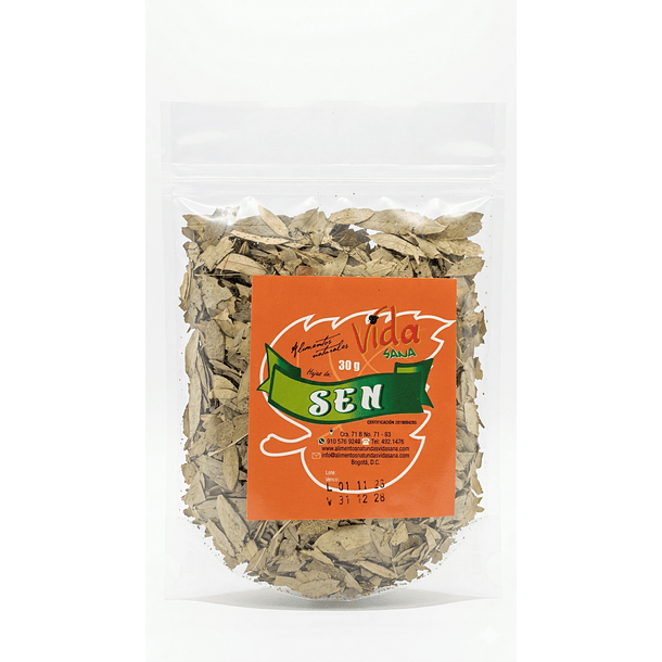 Hojas De Sen 30G Alimentos Naturales Vida Sana