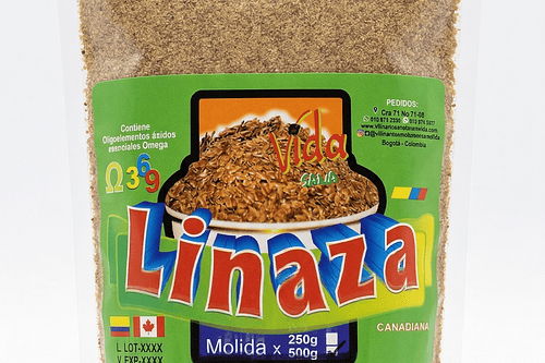 Linaza Molida 500G Alimentos Naturales Vida Sana