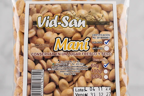 Salted Peanuts 60G Natural Foods Healthy Living