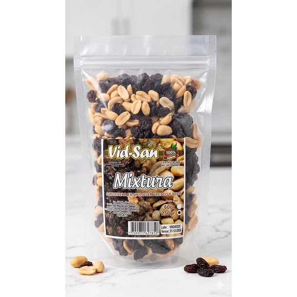 Peanut Mix with Raisins 250g Natural Foods Healthy Life
