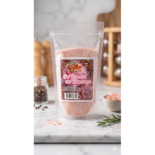 Sal Rosada del Himalaya Fina (100% Natural) - 250g