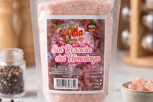 Sal Rosada del Himalaya Fina (100% Natural) - 250g