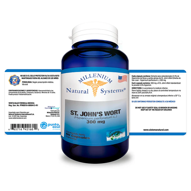 ST. JOHN’S WORT 300 mg – Millenium Natural Systems 2