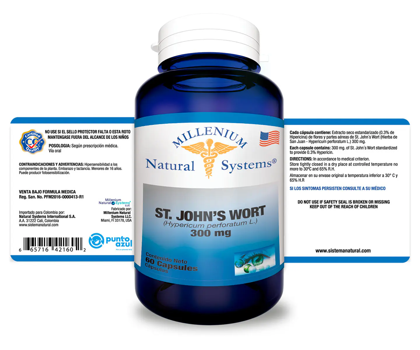 ST. JOHN’S WORT 300 mg – Millenium Natural Systems 2
