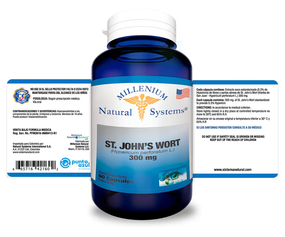 ST. JOHN’S WORT 300 mg – Millenium Natural Systems 2