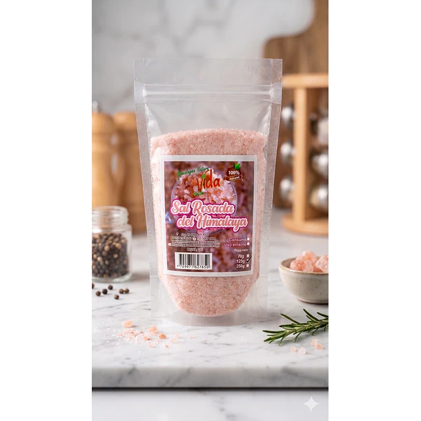 Sal Rosada del Himalaya Fina (100% Natural) - 125g