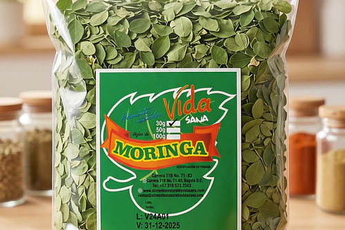 Moringa En Hojas 30G Alimentos Naturales Vida Sana