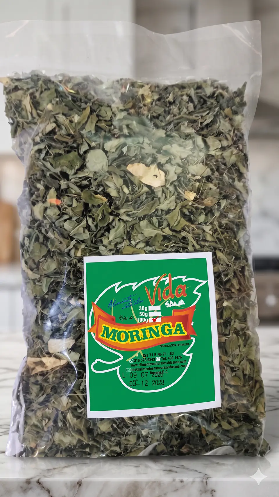 Moringa Leaves 100g Natural Foods Healthy Living 1