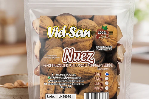 Nuez 40G Alimentos Naturales Vida Sana