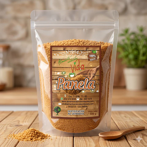 Panela Molida 500G Alimentos Naturales Vida Sana