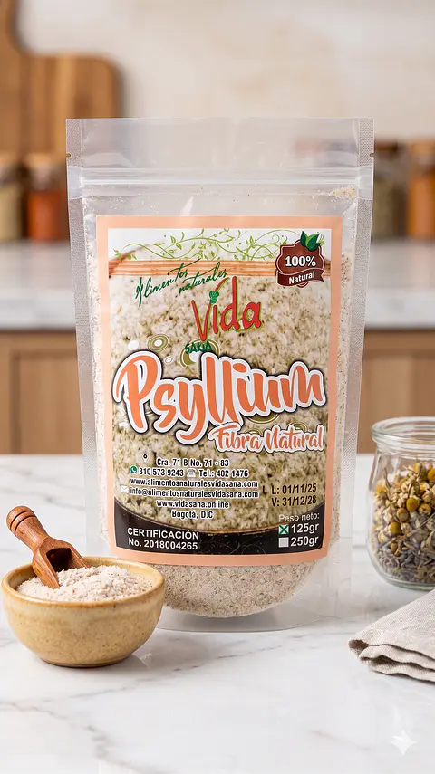 Psyllium 125G Alimentos Naturales Vida Sana