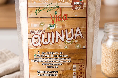 Quinua Molida 250G Alimentos Naturales Vida Sana