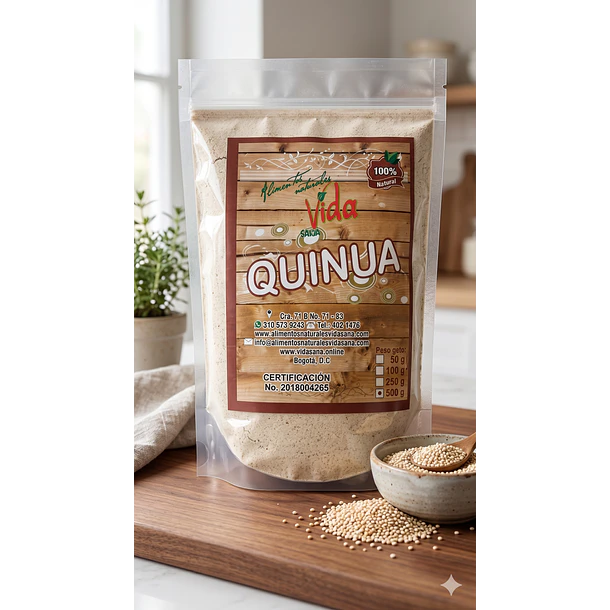 Quinua Molida 500G Alimentos Naturales Vida Sana