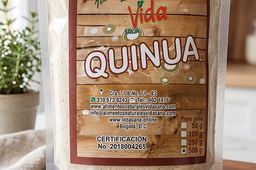Quinua Molida 500G Alimentos Naturales Vida Sana