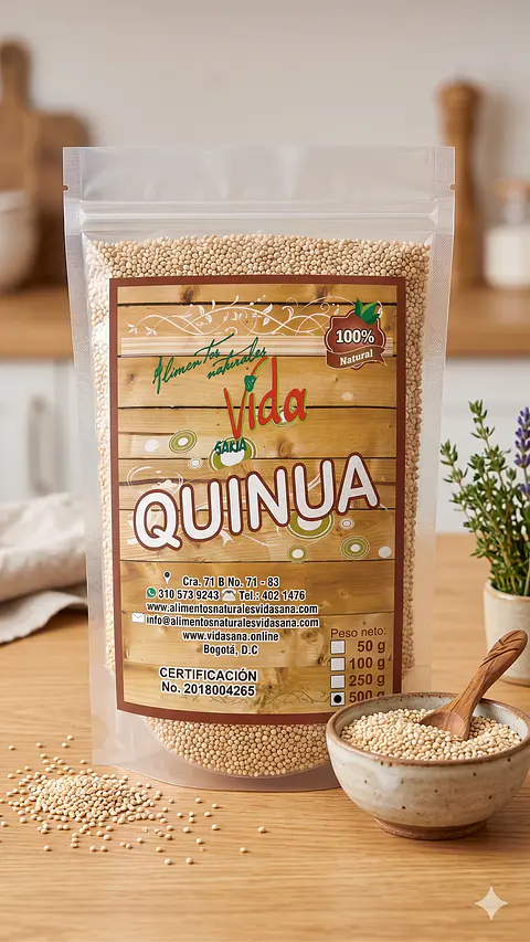 Quinua Pepa 500G Alimentos Naturales Vida Sana