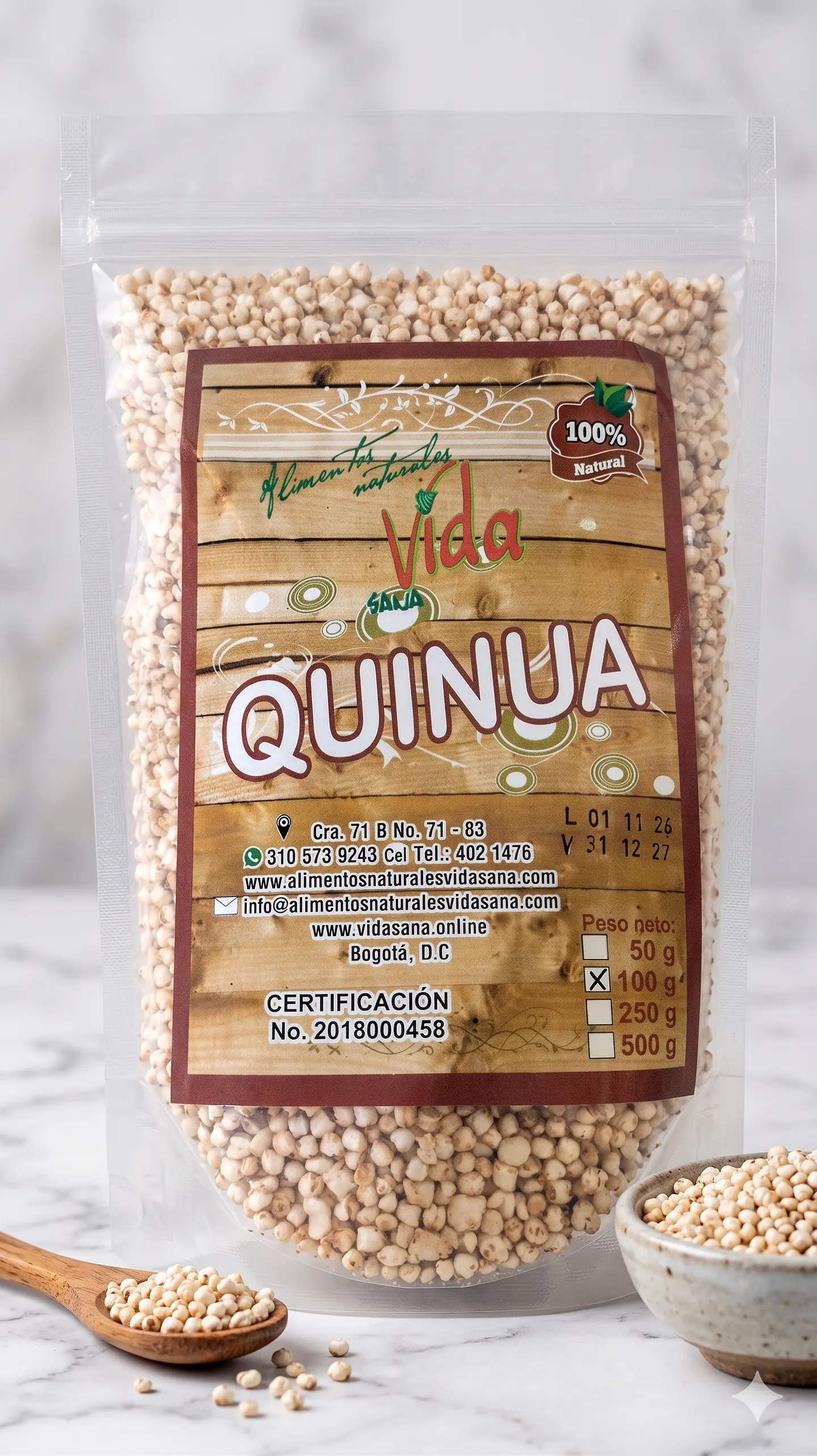 Quinoa Pop 100G Natural Foods Healthy Life 1