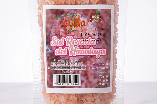 Sal Rosada Himalaya 250G Alimentos Naturales Vida Sana