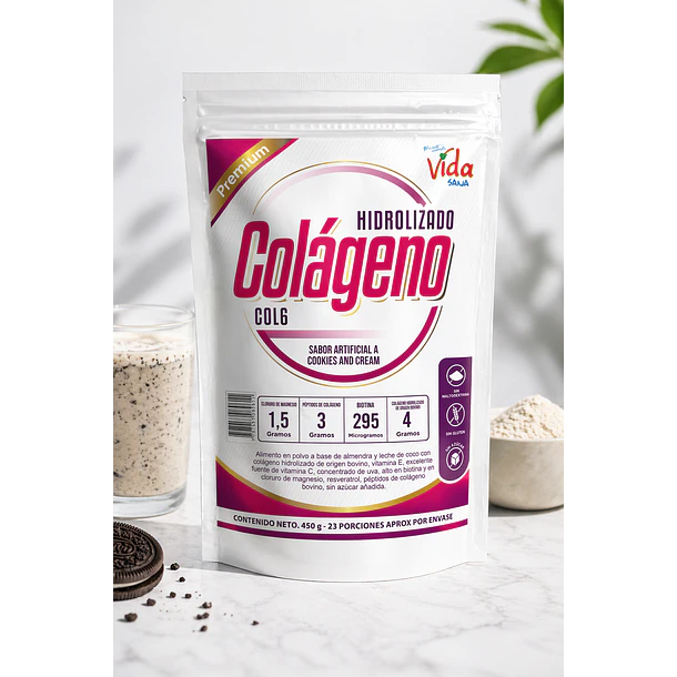 Colageno Bovino Hidrolizado 450G Alimentos Naturales Vida Sana 1