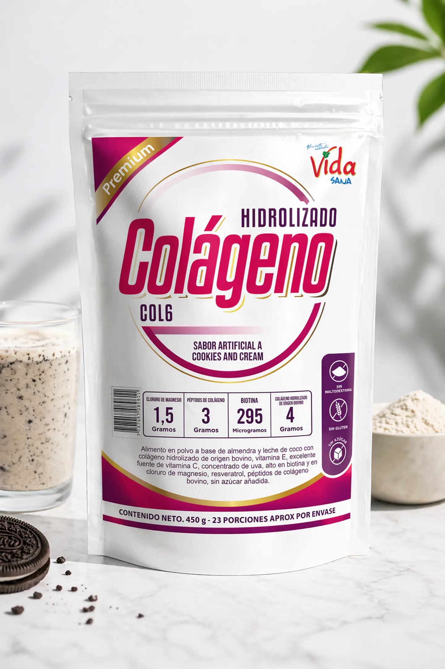 Colageno Bovino Hidrolizado 450G 1