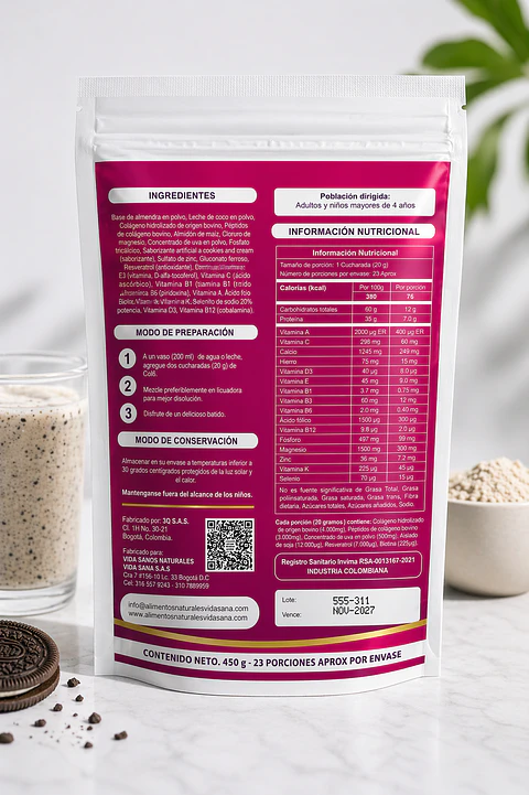 Colageno Bovino Hidrolizado 450G