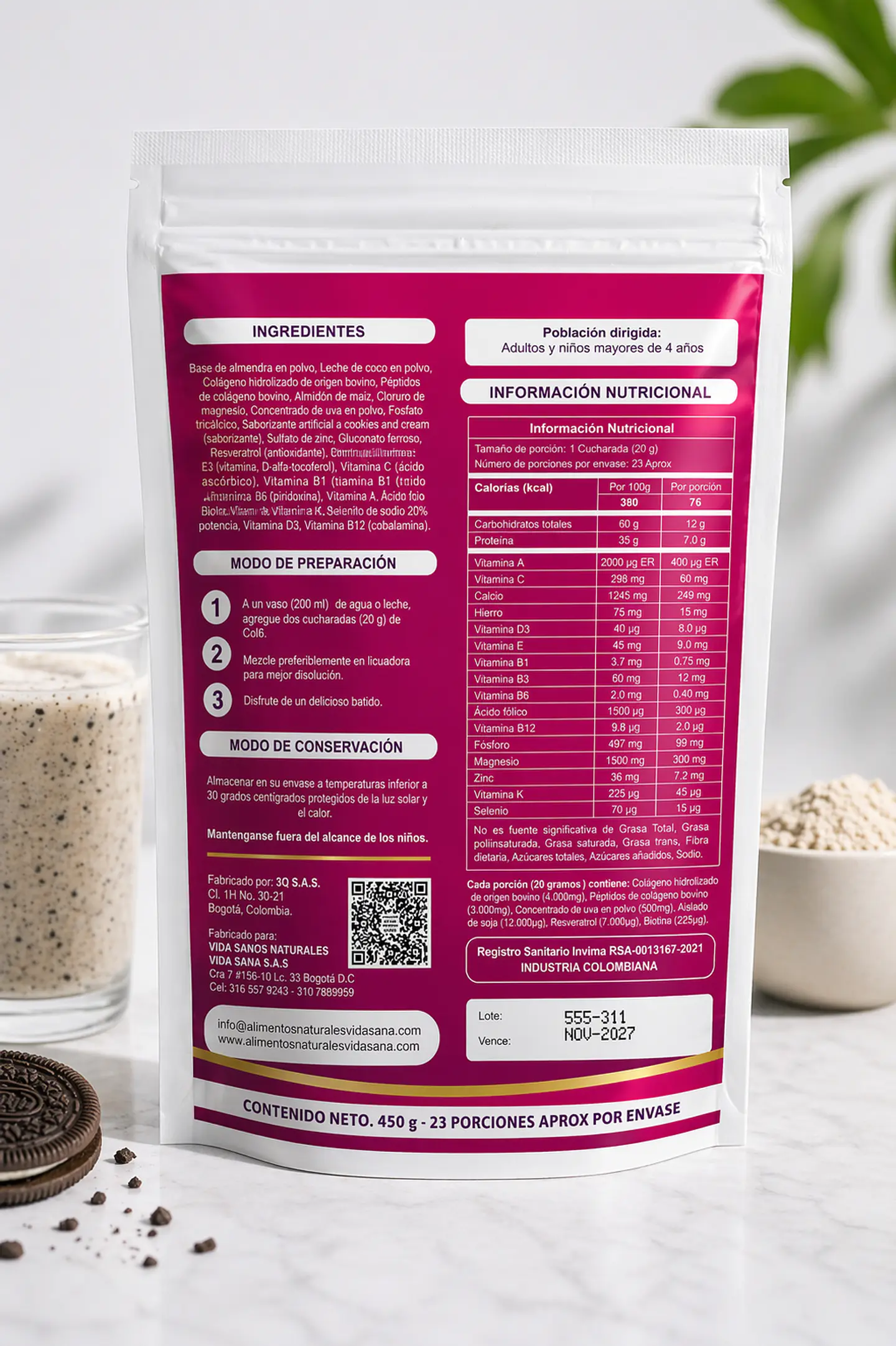 Colageno Bovino Hidrolizado 450G 2