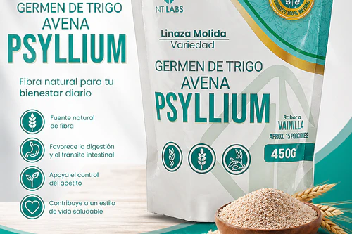 Linaza Germen De Trigo Y Psyllium 450G Nt Labs