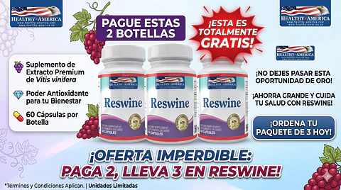 Resveratrol Healthy America Pague 2 Lleve 3