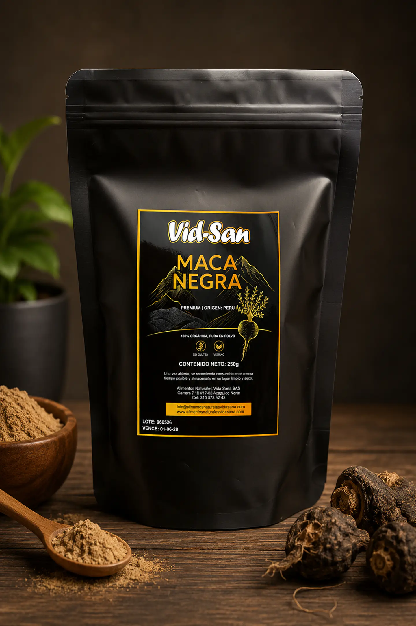 Maca Negra Premium Vid-San 250g 1